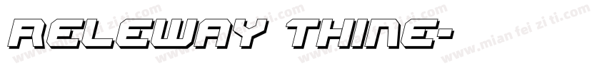 releway thine字体转换